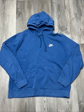 Nike Men's Club Fleece Hoodie/ blue / size L
